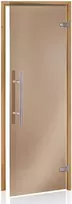 Andres Glass Solutions AD PREMIUM LIGHT stiklinės pirties durys, Termo drebulė, 80 x 200