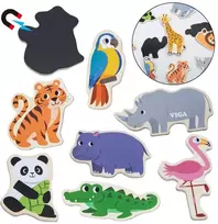 Viga Toys Mediniai magnetukai Laukiniai gyvūnai VIGA