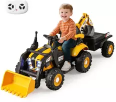 Promotions Elektrinis vaikiškas traktorius, 12V, geltonas