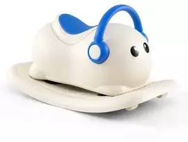 Promotions Supamas arkliukas, 3-in-1 vaikų sėdimas žaislas, 64x34x36 cm, balta mėlyna