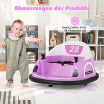 Promotions Elektrinis vaikų smūginis automobilis, rožinis