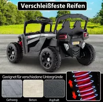 Promotions Elektrinis automobilis, vaikiškas 12V elektrinis UTV sunkvežimis, juodas
