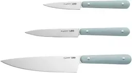BergHOFF 3 dalių peilių rinkinys - Glints Slate startinis rinkinys su šefo, universaliu ir skutimo peiliu