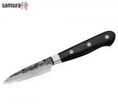 Samura Pro-S Lunar Kitchen Paring peilis 78mm blade Hammered Damascus Japan steel 61 HRC