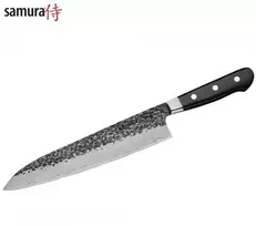 Samura Pro-S Lunar Kitchen Grand Chef's peilis 241mm Hammered Damascus Japan steel 61 HRC