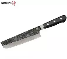 Samura Pro-S Lunar Kitchen Nakiri peilis 177mm Hammered Damascus Japan steel 61 HRC
