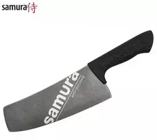 Samura Arny Stonewash Cleaver peilis 208mm AUS-8 Navy TPE comfort handle HRC 59
