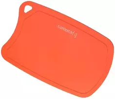 Samura SF-02R lanksti termoplastinė antibakterinė virtuvės pjaustymo lenta (394x253x3mm) raudona