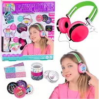 Lean Toys Kūrybinis ausinių dekoravimo rinkinys vaikams
