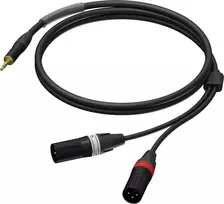 Kabelis Procab Kabelis PROCAB PRA712/3, lizdas 3,5 mm (M) stereo iki 2x XLR (M) (3 m)