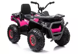 Elektrinis keturratis vaikams Quad XMX607, rožinis lakuotas