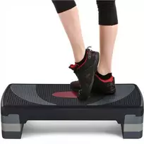Aerobinis reguliuojamo aukščio laiptelis stepas – 3 lygiai (10/15/20 cm) 250 kg (Nemokamas pristatymas)
