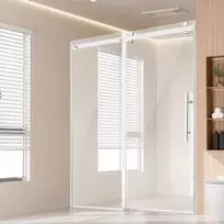 Vevor Berėmės dušo durys su chromuotu stiklu