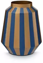 PIP Studio vaza „Stripes“, tamsiai mėlyna, auksinė, 24x29