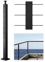 Vevor Vevro kabelinė turėklo kolona 91x5x5 cm su L formos angomis