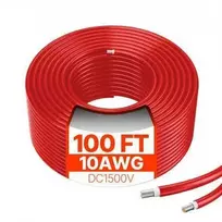 Vevor 30,48 m saulės kolektoriaus kabelis 10AWG