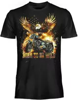 BLT Marškinėliai Dark Ember Born To Be Wild, Dydis: M