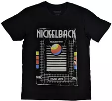 Rock Nickelback Those Days VHS Marškinėliai, Dydis: XL