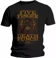 Rock Marškinėliai Five Finger Death Punch Wanted, Dydis: M