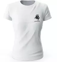 Superfanas Balti Moteriški Marškinėliai Vytis Lietuva, Dydžiai: S