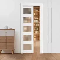 Vevor Slankiojamos durys su matiniais stiklais, 765 x 2035 mm