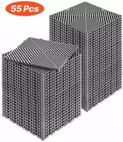 Sujungiami drenažo kilimėliai 30.5x30.5 cm, 55 vnt. PP grindų plytelės, neslystantis kilimėlis į garažą, sodui, virtuvei, drenažo plytelės