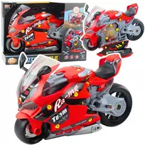 Lean Toys Vaikiškas motociklas 2-in-1 raudonas 43 cm