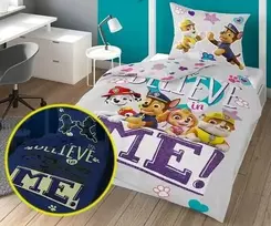 Detexpol Medvilninė tamsoje šviečianti patalynė Paw Patrol 27