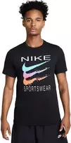 Nike Marškinėliai Vyrams M Nsw Tee 6Mo Swsh Juodas HQ8094 010