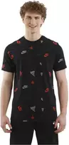 Nike Marškinėliai Vyrams M Nsw Tee 12Mo Aop Juodas HJ0561 010