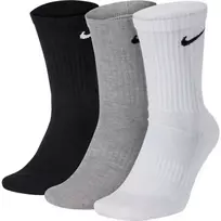 Nike Kojinės NK Everyday Cush Crew Baltas Juodas Pilkas SX7664 964