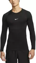 Nike Marškinėliai Vyrams M Np Df Tight Top Ls Juodas FB7919 010