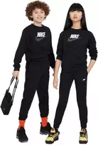 Nike Sportinis Kostiumas Paaugliams K Nsw Tracksuit Poly Crew Hbr Juodas FD3090 010