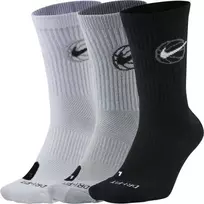 Nike Kojinės U Nk Crew Everyday Bball Pilkas Juodas Baltas DA2123 902