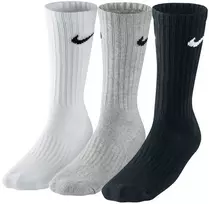 Nike Kojinės Cotton Cushion Crew Pilkas Baltas Juodas SX4508 965