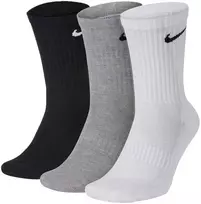 Nike Kojinės U NK Everyday Ltwt Crew 3PR Baltas Pilkas Juodas SX7676 964