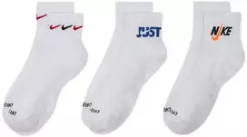 Nike Kojinės U Nk Everyday Plus Cush Ankle Baltas DH3827 902