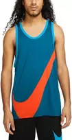 Nike Marškinėliai Vyrams M NK Df Crossover Jersey Mėlyna DH7132 404