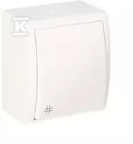 Kontakt Simon KRYŽIAUS JUNGTIS IP54 AQUARIUS Baltas