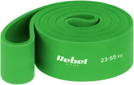 Guma TPE mankštos juosta – „Power Band PT-5“, žalia, 23–55 kg, REBEL ACTIVE
