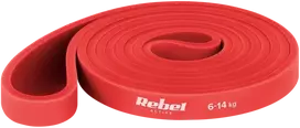 Guma TPE mankštos juosta – „Power Band PT-2“, raudona, 6–14 kg, REBEL ACTIVE