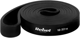 Guma TPE mankštos juosta – „Power Band PT-3“, juoda, 16–32 kg, REBEL ACTIVE