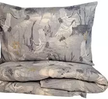 Saules Patalyne Flanelės patalynė vaikams GANDRO SKRYDIS, 100x135 cm