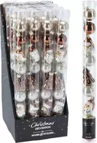 Mondex 9 vnt. 30 mm kalėdinių žaisliukų rinkinys