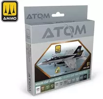 AMMO by MIG Jimenez AMMO MIG ATOM akrilinių dažų rinkinys 12 spalvų – USAF ir US Navy 20700