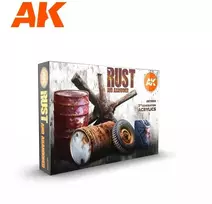 AK Interactive 3rd Gen akrilai – Rūdys ir apleistumo efektai, 6 vnt. (AK11605)