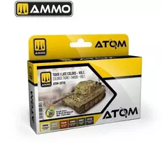 AMMO by MIG Jimenez AMMO MIG ATOM akrilinių dažų rinkinys Tiger I vėlyvos spalvos Vol.1 (20720)