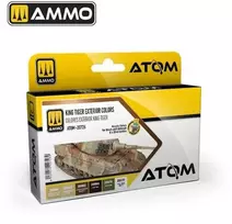 AMMO by MIG Jimenez AMMO MIG ATOM akrilinių dažų rinkinys King Tiger išorei ir kamufliažui 20726
