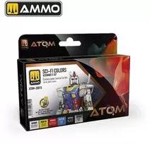 AMMO by MIG Jimenez AMMO MIG ATOM akrilinių dažų rinkinys SCI‑FI pradedantiesiems 20810