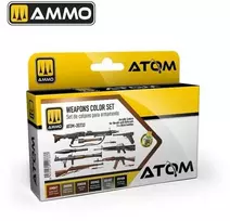 AMMO by MIG Jimenez AMMO MIG ATOM akrilinių dažų rinkinys ginklų spalvos, 20733